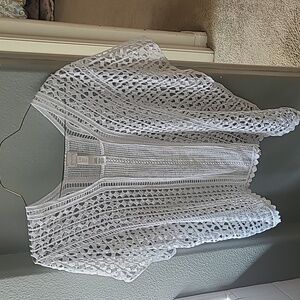 Chicos S/M white crochet top